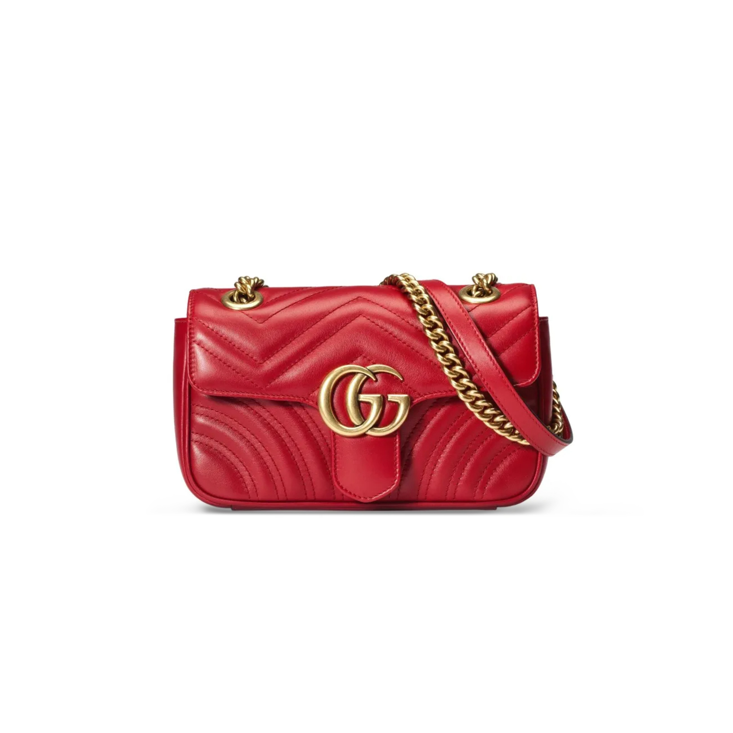 GUCCI GG MARMONT MATELASSÉ MINI BAG ‎446744 (22*13*6cm)